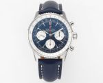BLS Factory Breitling Navitimer B01 Movement 43MM Blue Bracelet Blue Watch Breitling Classic AVI